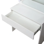 Toaletka kosmetyczna z lustrem LED ELDEN TK010 – biała 80 cm, 12 żarówek — zdjęcie 6