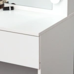 Toaletka kosmetyczna z lustrem LED ELDEN TK010 – biała 80 cm, 12 żarówek — zdjęcie 8