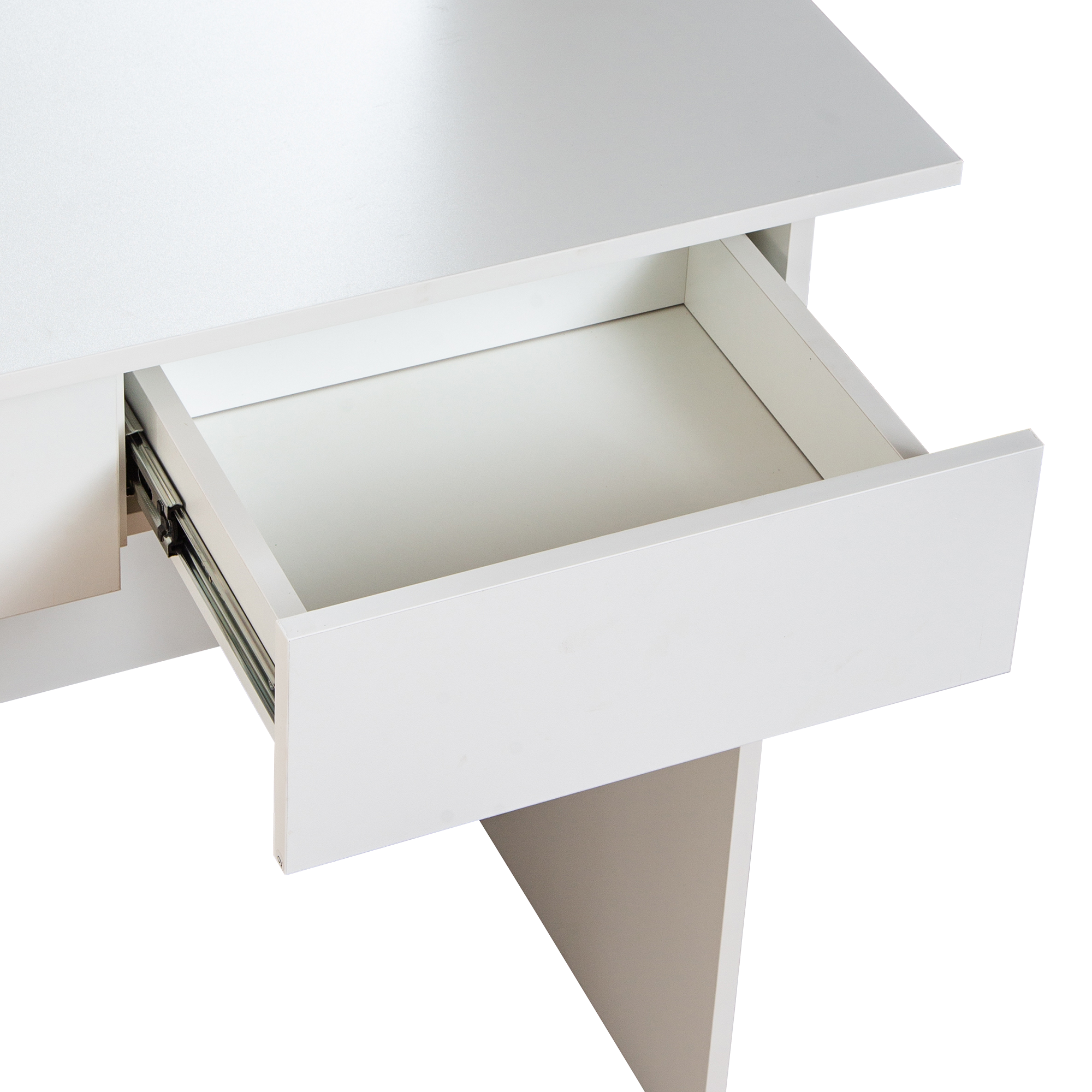Toaletka kosmetyczna z lustrem LED ELDEN TK011 – biała 94 cm, 3 barwy — zdjęcie 7