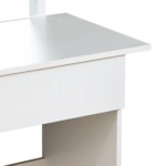 Toaletka kosmetyczna z lustrem LED ELDEN TK011 – biała 94 cm, 3 barwy — zdjęcie 8