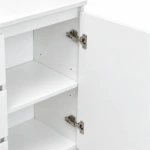 KOMODA BIAŁA 120 CM 3 SZUFLADY 2 DRZWI DO SALONU SYPIALNI — zdjęcie 7